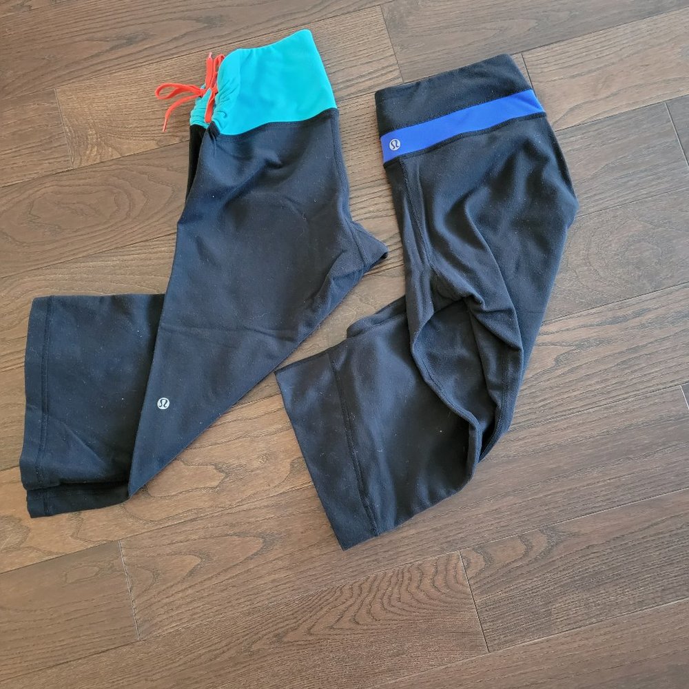 Lululemon Groove Cropped Capris Size 6 (2 Pairs!)